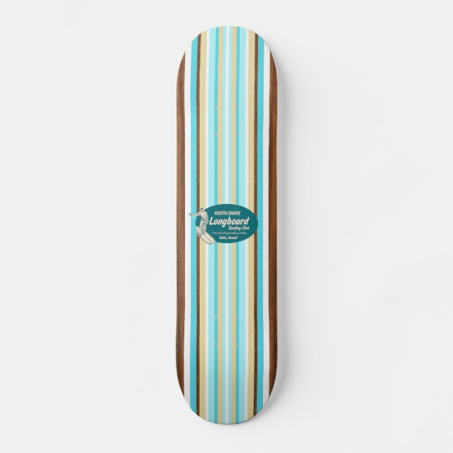 Skateboard för Pipelinevintagesurfa Bräda 19,5 Cm (Framsida)