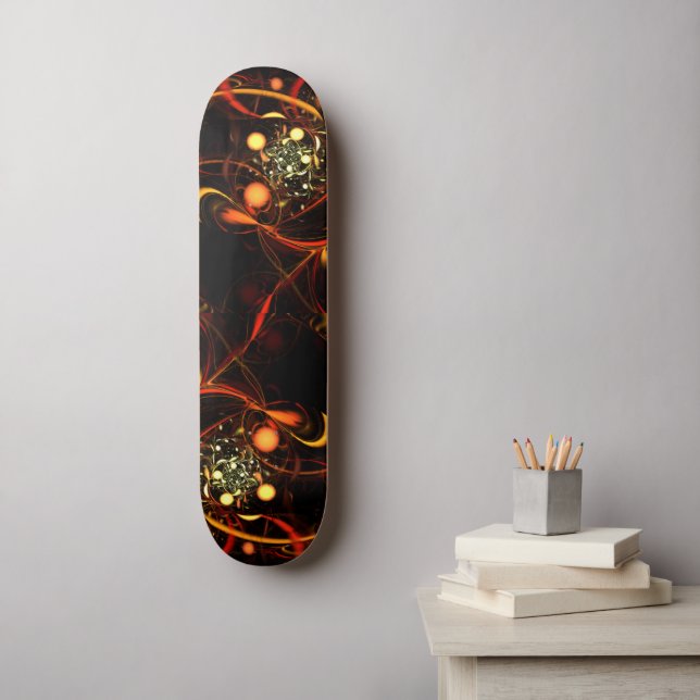 Skateboard för pulsslag på Abstrakt Art (Väggkonst)