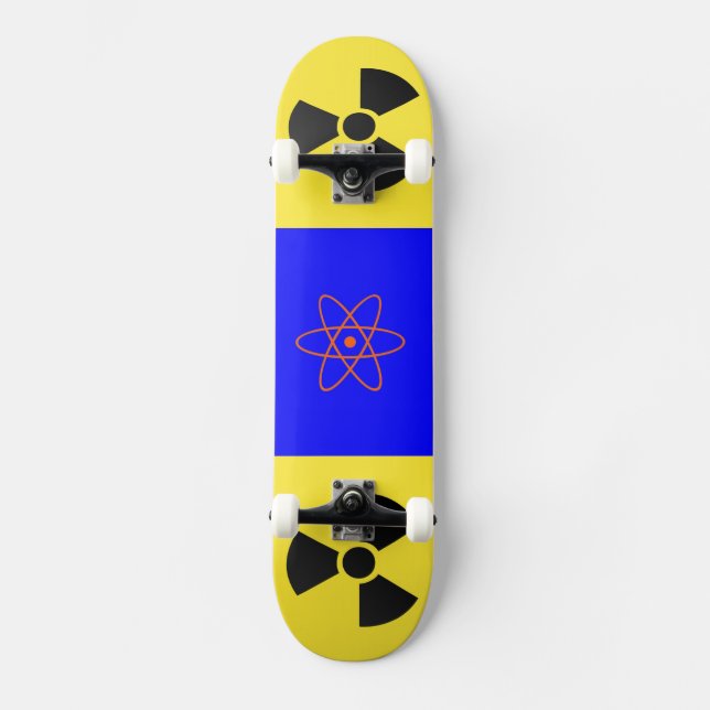 Skateboard för radioaktiva tecken bräda 19,5 cm (Framsida)