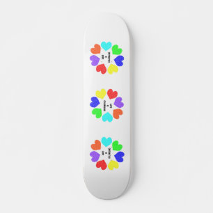 Skateboard för regnbåge i Kärlek Bräda 20 Cm