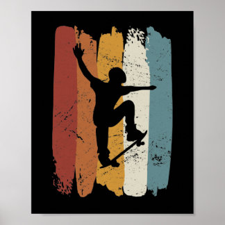 Skateboard för Retro-vintage Poster