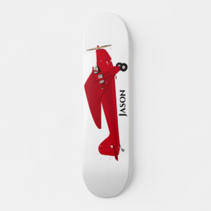 Skateboard för röda vintagar