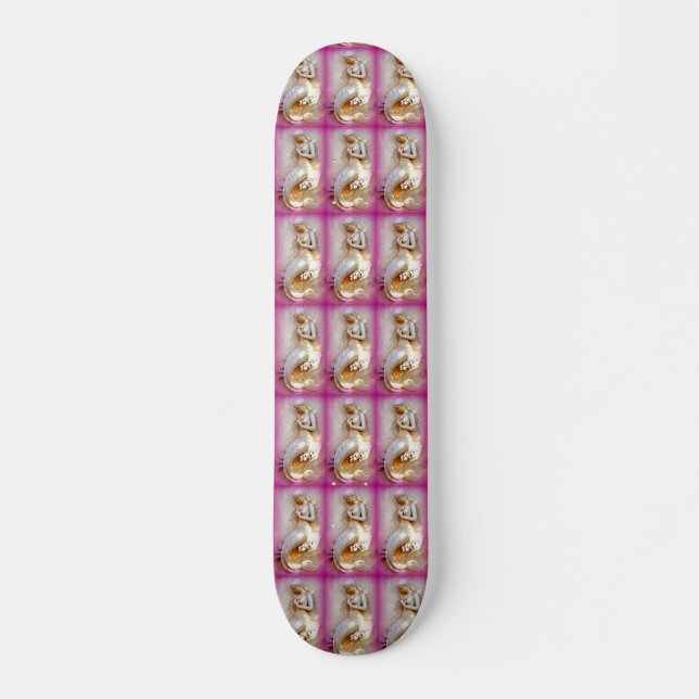 Skateboard för rosa av sjöjungfruar (Framsida)