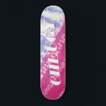 Skateboard för Rosa av tuggben<br><div class="desc">Fira din munterhet med den här fantastisk-skiktskivan. E-posta mig på christie@christiekelly.com för hjälp med anpassningsbar. Gör den galen,  folk!</div>