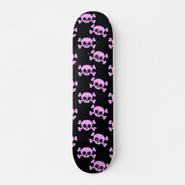 Skateboard för Rosa Döskallar (Framsida)