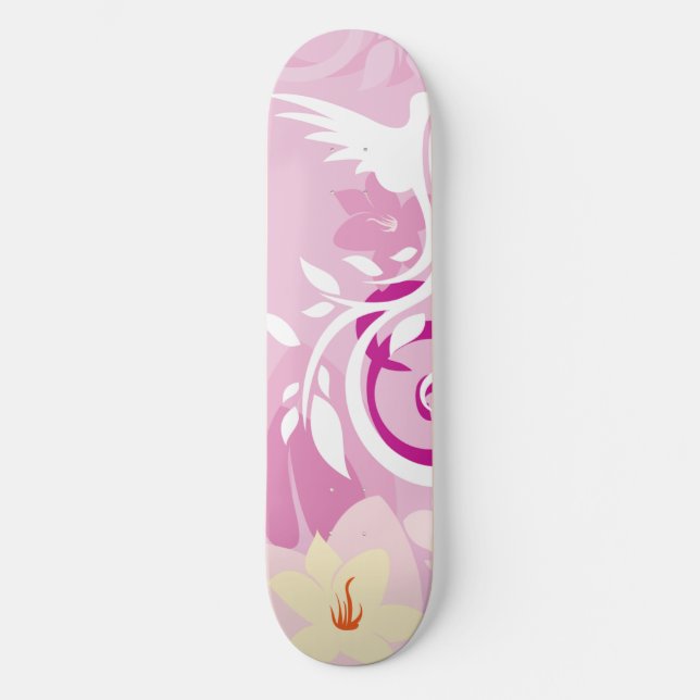 Skateboard för Rosa-grafik med 8,5-tums Anpassning (Framsida)