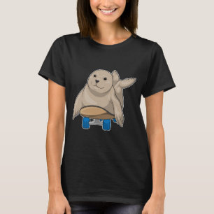 Skateboard för sälskal Skater T Shirt
