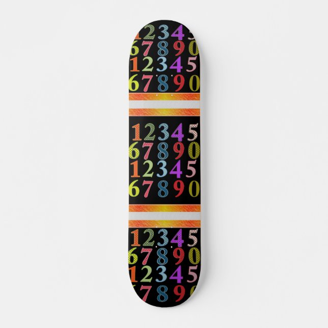 Skateboard för siffror bräda 21,5 cm (Framsida)