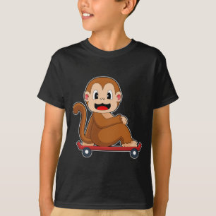 Skateboard för Skater av apa T Shirt