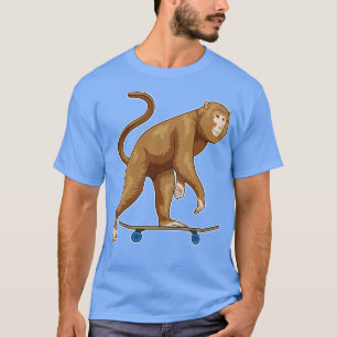 Skateboard för Skater av apa T Shirt
