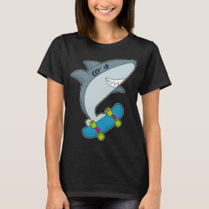 Skateboard för Skater av haj T Shirt