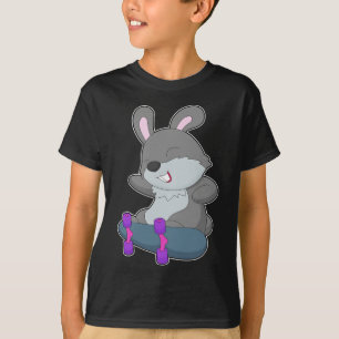 Skateboard för Skater av kanin T Shirt