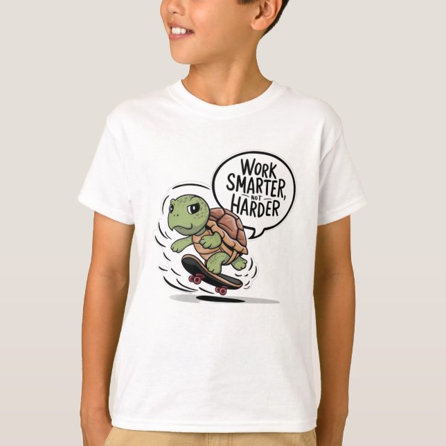 Skateboard för sköldpaddor t shirt (Framsida)