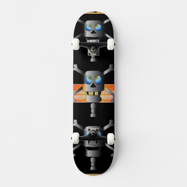 Skateboard för Skull och Kor Bräda 21,5 Cm (Framsida)