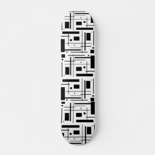 Skateboard för svarta geometriska former av Anpas