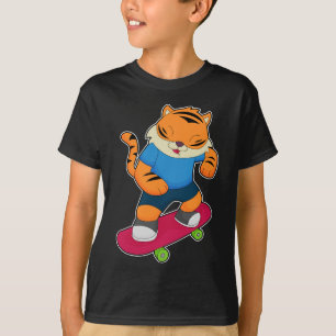 Skateboard för tigerSkater T Shirt