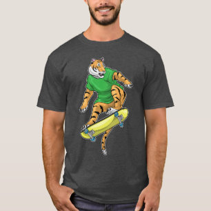 Skateboard för tigerSkater T Shirt