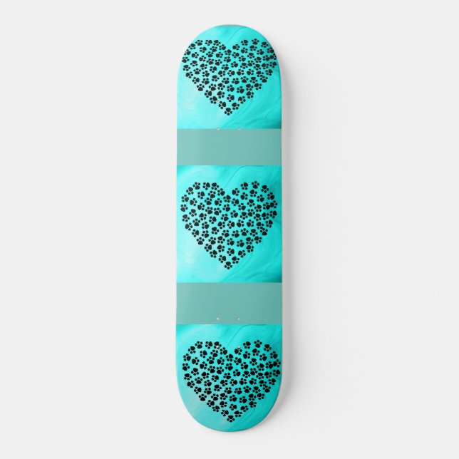 Skateboard för turkos. (Framsida)