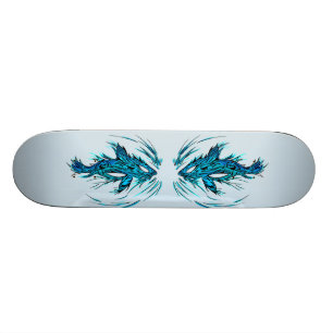Skateboard för turkoshajtatuering