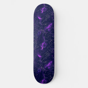 Skateboard för unik Lila-astrologidesign