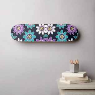 Skateboard för utformning av nedre Blommigt