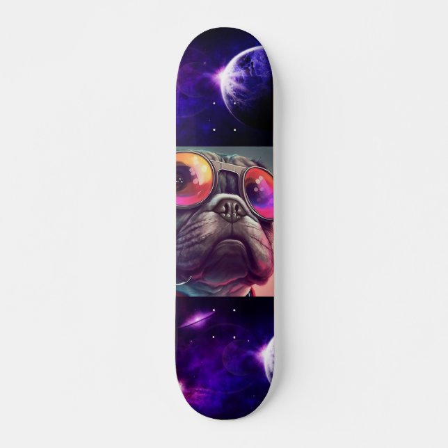 Skateboard för UTRYMME BULLDOG FUNNY (Framsida)