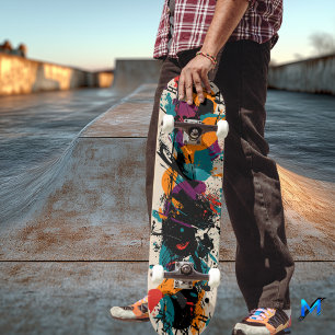 Skateboard för uttryck av abstrakt - fet Stänk Art