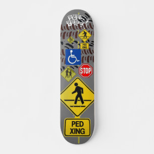 Skateboard för vägskylt bräda 20,5 cm