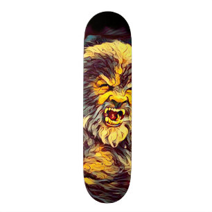Skateboard för vargmanAirbrush