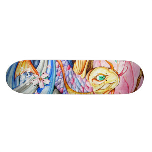 Skateboard för vattenfärgKoi fisk Bräda 20 Cm