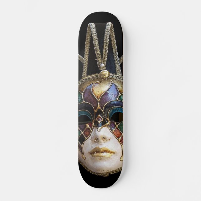 Skateboard för venetianska maskor bräda 20 cm (Framsida)