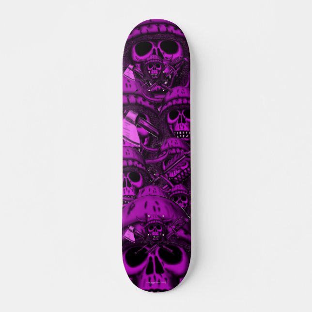Skateboard för Viking skallecoola Bräda 20 Cm (Framsida)
