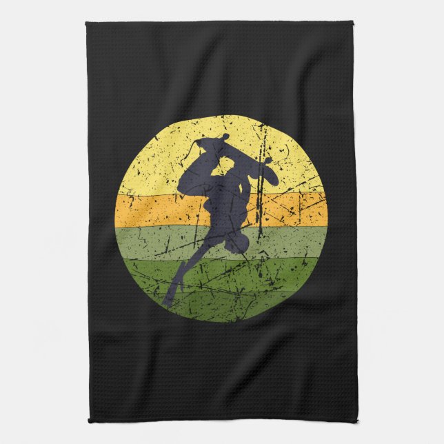 Skateboard för vintage kökshandduk (Vertikal)