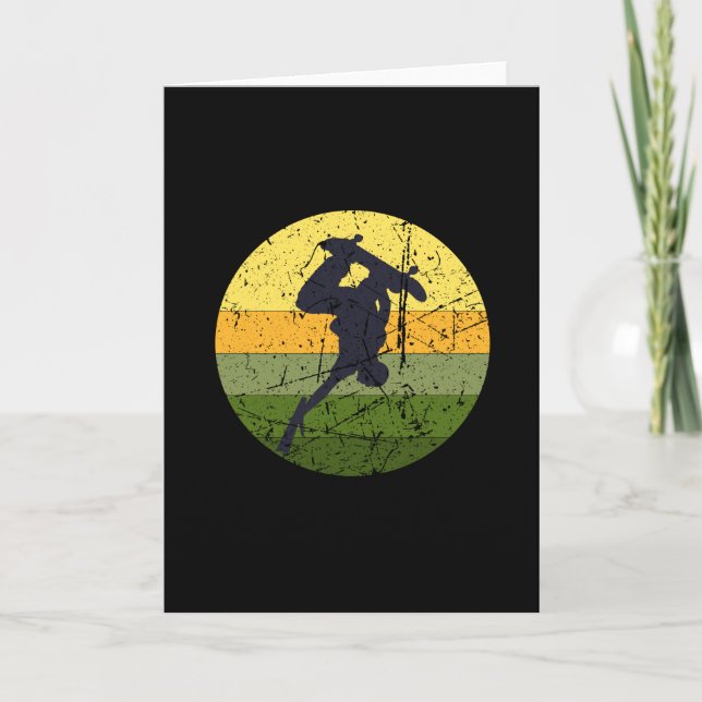 Skateboard för vintage kort (Framsida)