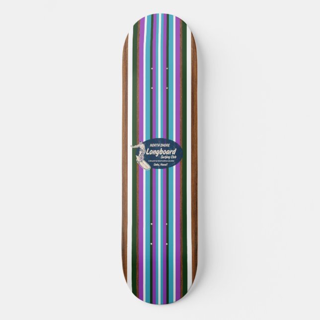 Skateboard för Vintage Surfa av rörledning (Framsida)