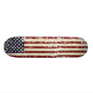 Skateboard för vintageUS-flagga