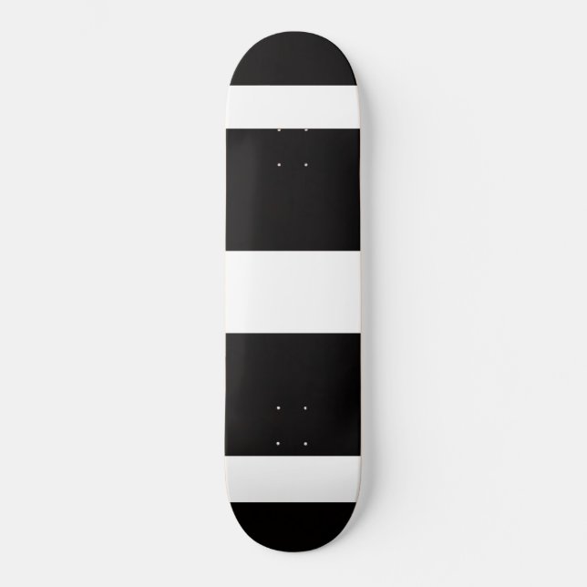 Skateboard för vit rand mönster (Framsida)