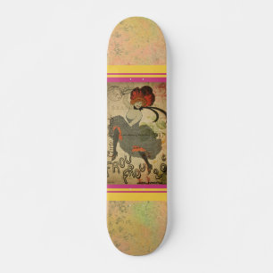Skateboard för vykort för fransk