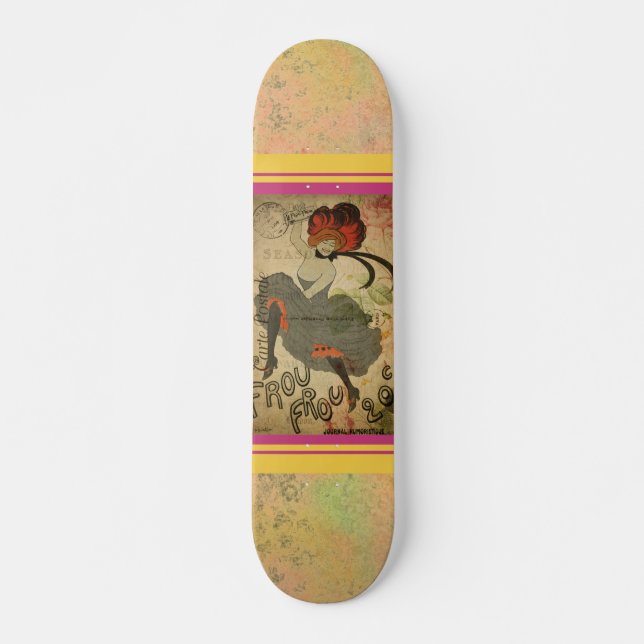 Skateboard för vykort för fransk (Framsida)