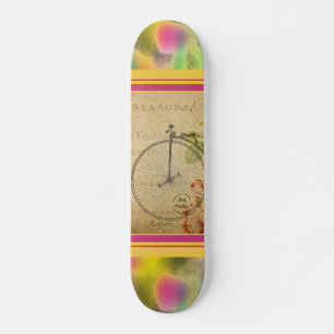 Skateboard för vykort för fransk