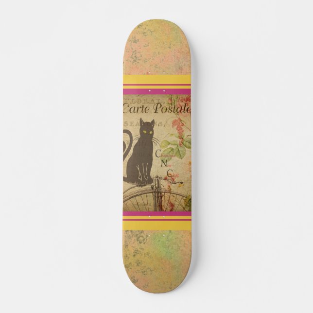Skateboard för vykort för fransk (Framsida)
