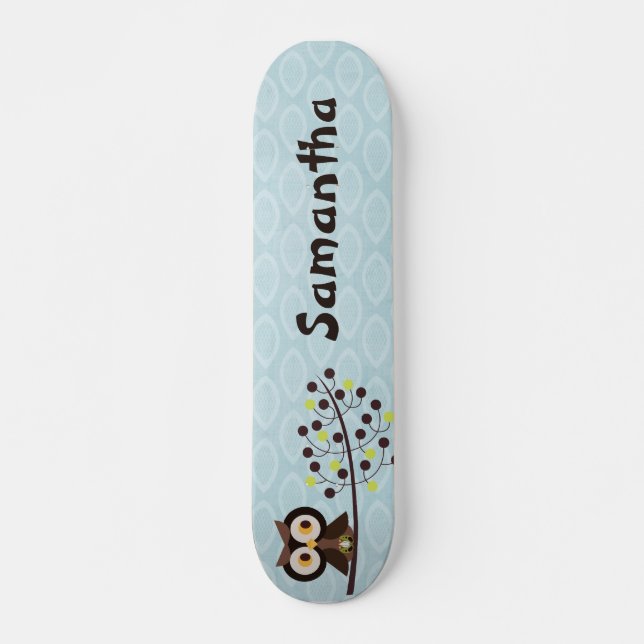 Skateboard Forest Uggla Woodland Hoot Old school (Framsida)