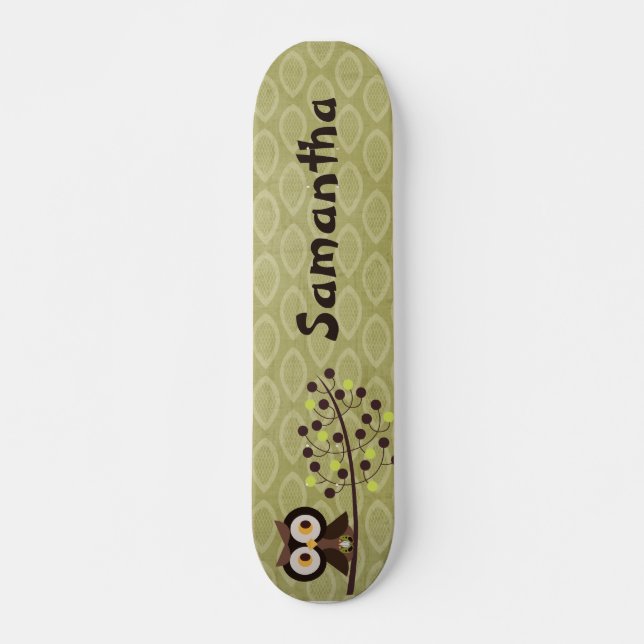 Skateboard Forest Uggla Woodland Hoot Old school (Framsida)