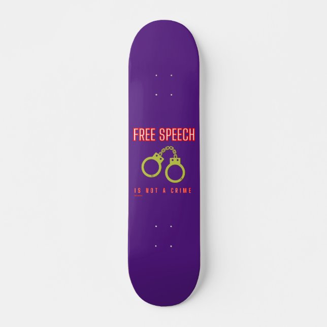 Skateboard "FREE TAL IS NOT A CRIME" (Framsida)