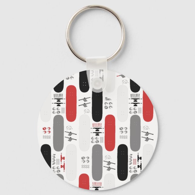 Skateboard Galenhet (GRB) Nyckelring (Framsida)