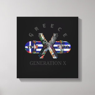 Skateboard Generation X Greece 1970 Canvastryck