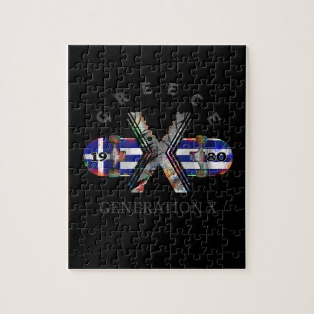 Skateboard Generation X Greece 1980 Pussel (Vertikal)