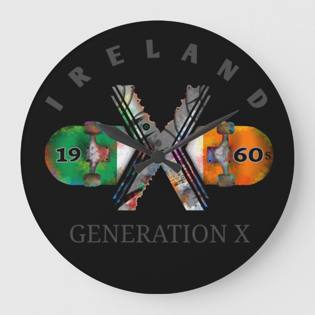Skateboard Generation X Ireland 1960 Stor Klocka (Framsida)