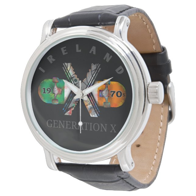 Skateboard Generation X Ireland Skateboard 1970 Armbandsur (Vinklad)