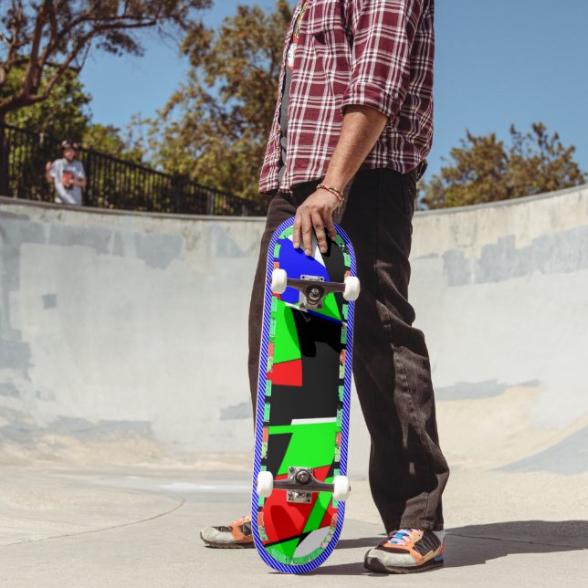 Skateboard Geometric Dubbla rimmad (Utomhus 2)